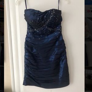 Dark blue “Jump Apparel” cocktail dress